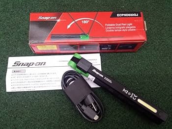 スナップオンSnap-on 充電式LEDデュアルペンライトECPND032GJ Amazon.co.jp: Snap-on スナップオン 充電式 デュアル ペン